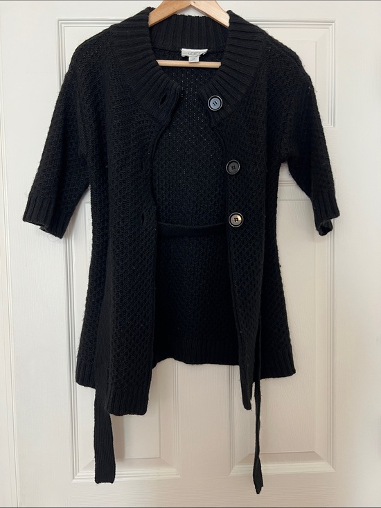 LOFT Sweaters - Vintage Y2K Ann Taylor LOFT Wool Blend Belted Cardigan